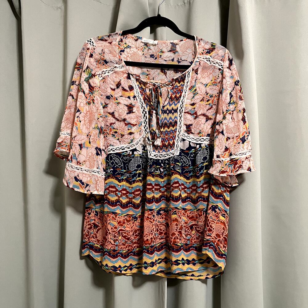 Anthropologie Meadow Rue Batai Boho Blouse